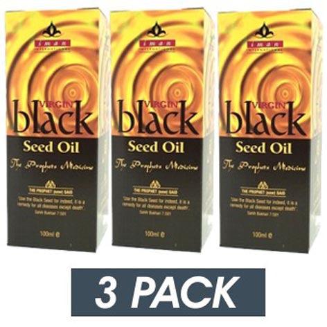 Iman Virgin Black Seed Oil (Virgin Nigella Sativa Oil) 3 Pack x 100ml