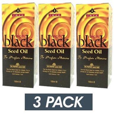 Iman Virgin Black Seed Oil (Virgin Nigella Sativa Oil) 3 Pack x 100ml