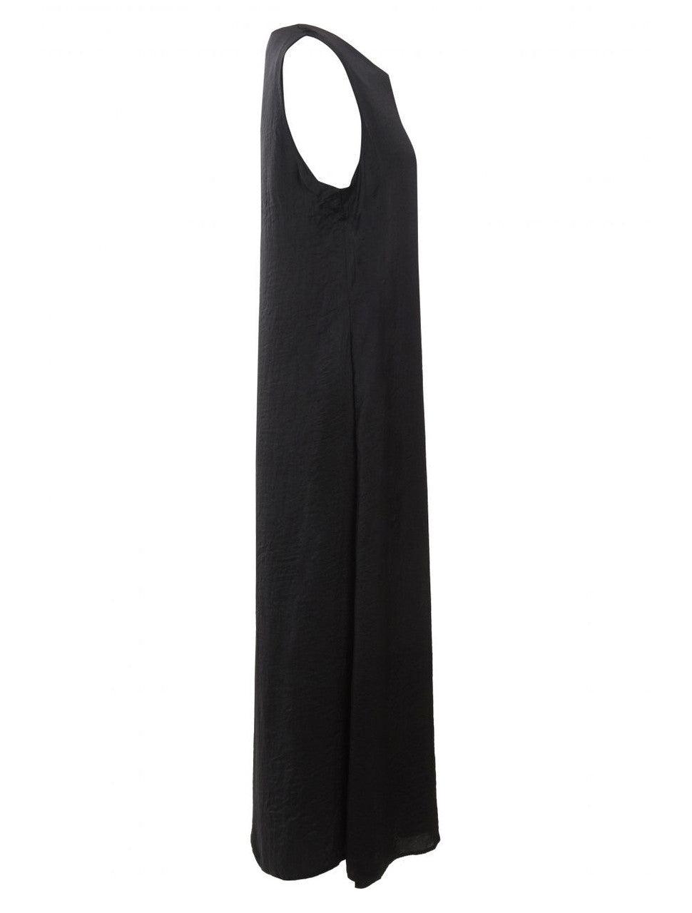 BLACK SLIP DRESS SLEEVELESS