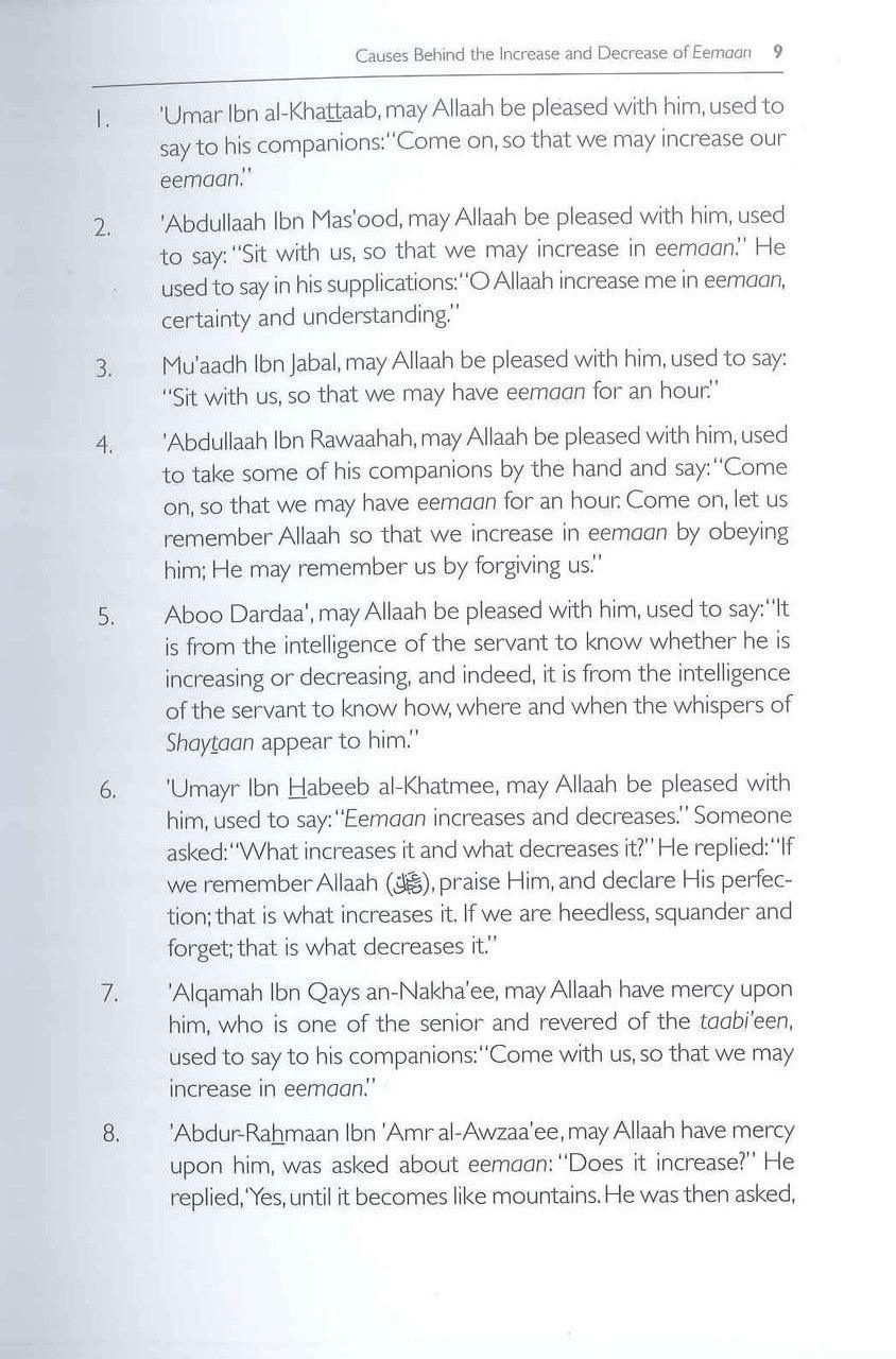 Causes Behind the Increase and Decrease of Eeman - NobleBookshop Causes Behind the Increase and Decrease of Eeman - NobleBookshop