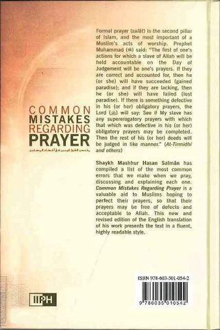 Common Mistakes Regarding Prayer - NobleBookshop Common Mistakes Regarding Prayer - NobleBookshop