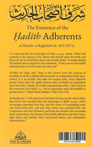 THE EMINENCE OF THE HADITH ADHERENTS THE EMINENCE OF THE HADITH ADHERENTS