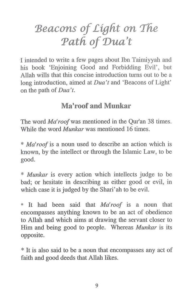 Enjoying Good Forbidding Evil