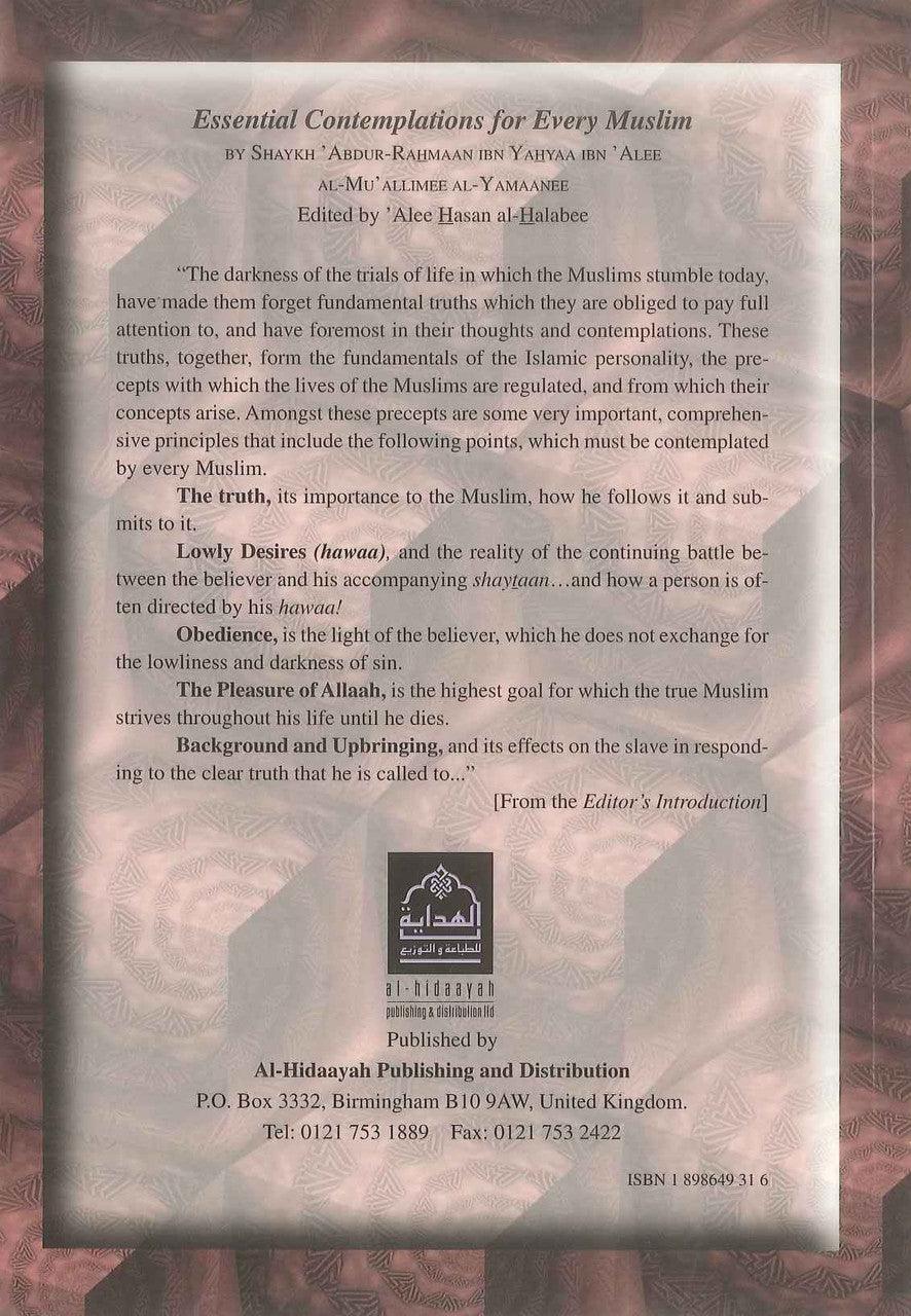 Essential Contemplations For Every Muslim - NobleBookshop Essential Contemplations For Every Muslim - NobleBookshop