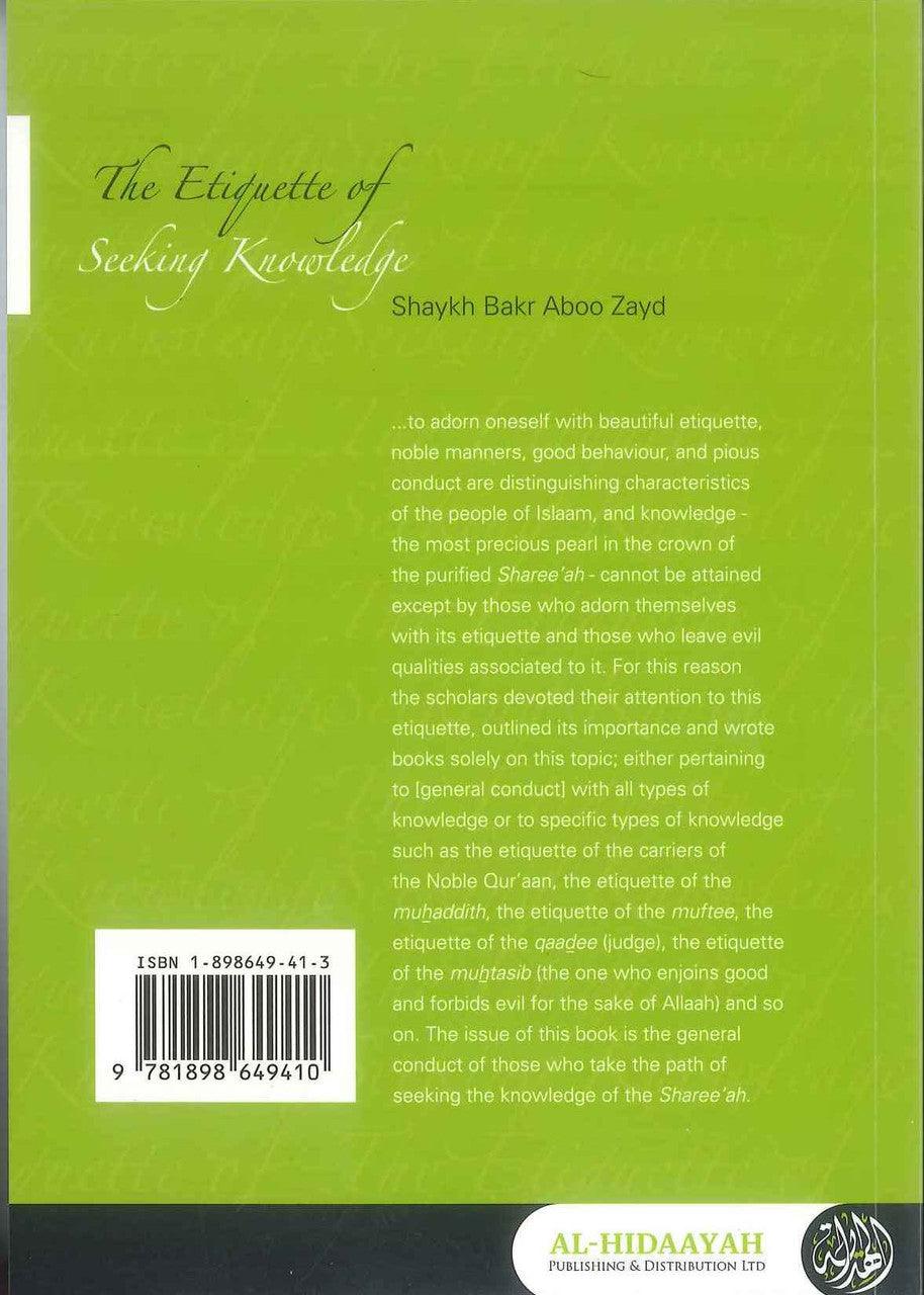 The Etiquette of Seeking Knowledge - NobleBookshop The Etiquette of Seeking Knowledge - NobleBookshop