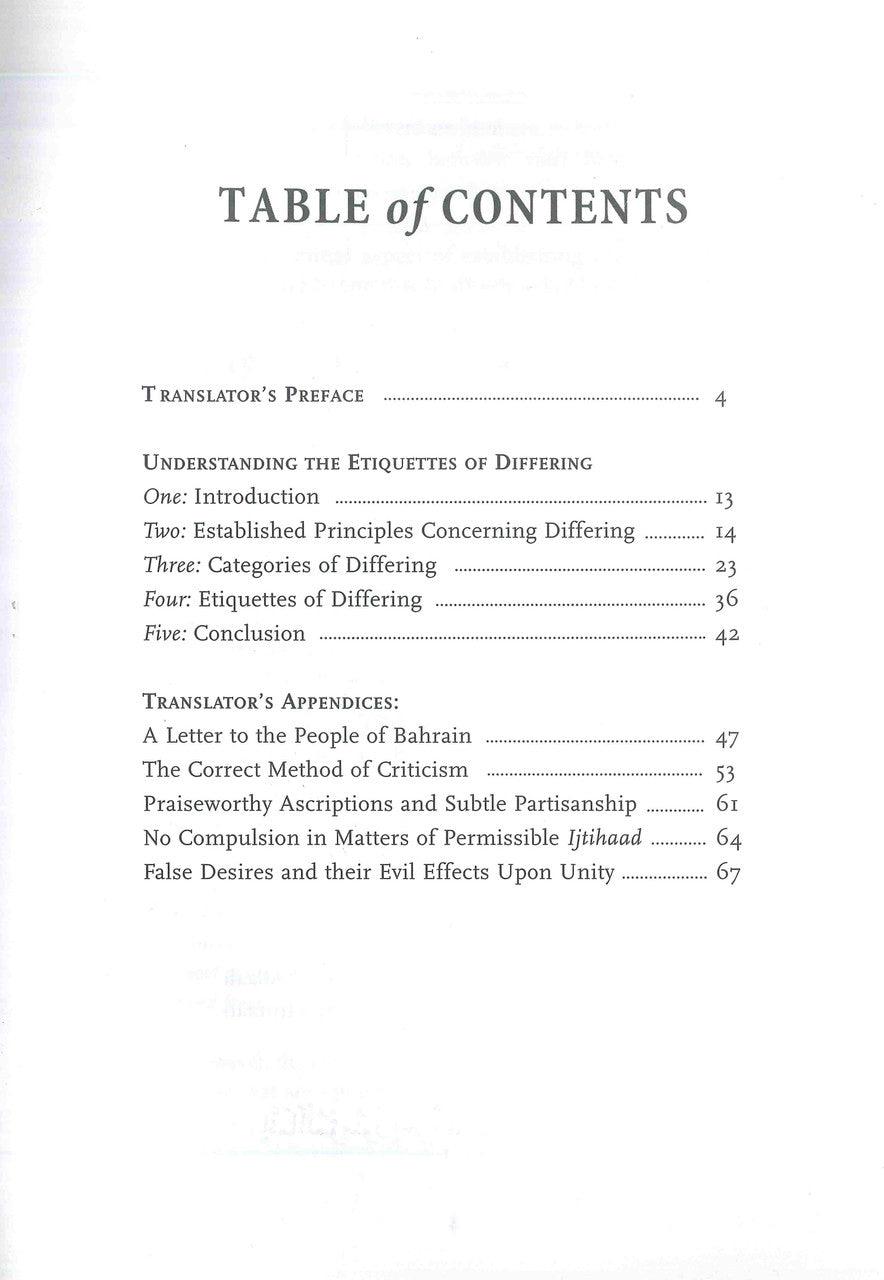 Understanding The Etiquettes of Differing