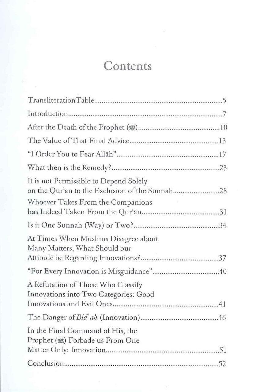 The Farewell Advice of the Prophet - NobleBookshop The Farewell Advice of the Prophet - NobleBookshop