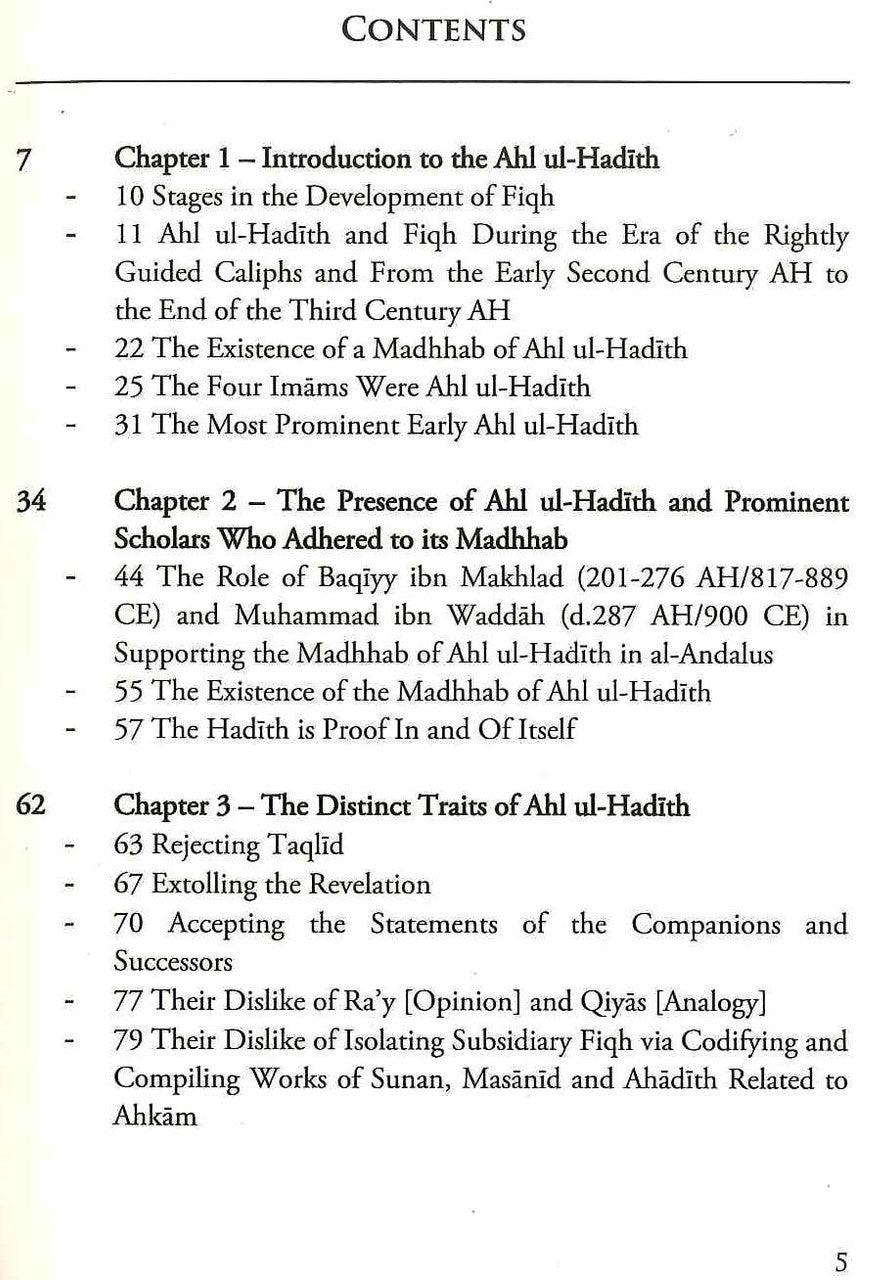 The Fiqh Madhhab of Ahl ul-Hadith