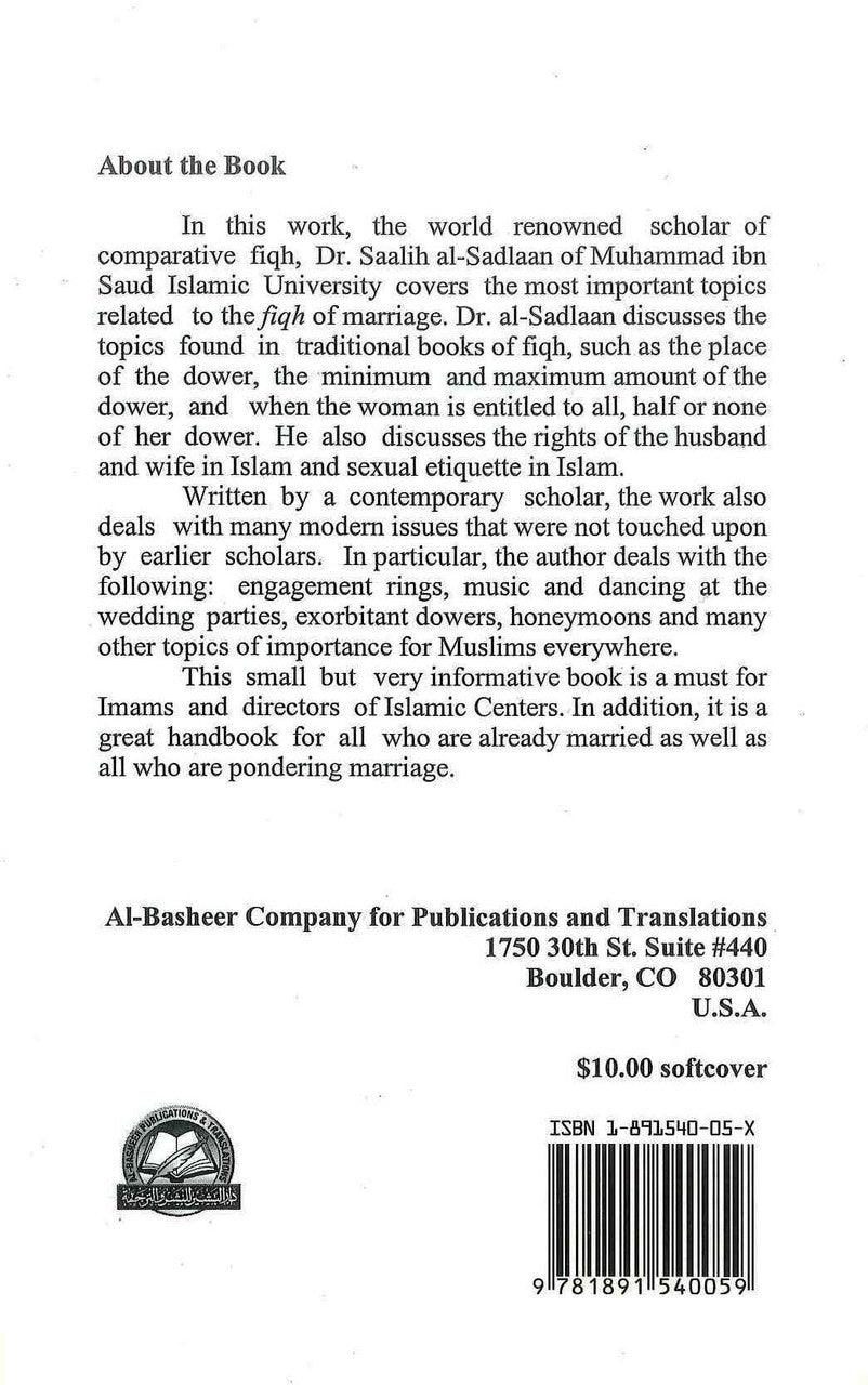 The Fiqh Of Marriage In The Light Of The Quran & Sunnah