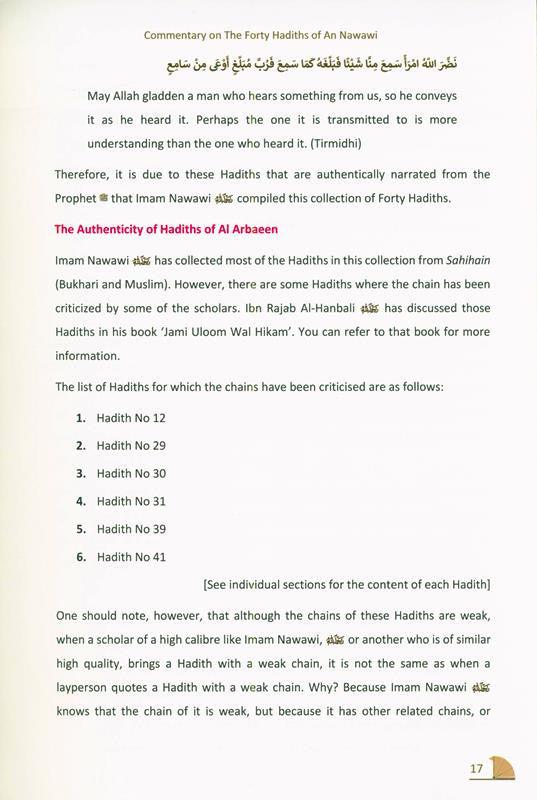 The 40 Hadith of Imam Nawawi, 9781916186224