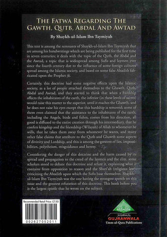 The Fatawa Regarding The Gawth' Qutb' Abdal And Awtad The Fatawa Regarding The Gawth' Qutb' Abdal And Awtad