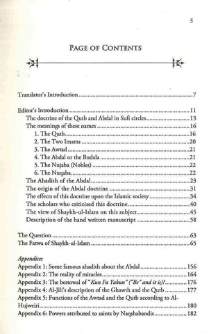 The Fatawa Regarding The Gawth' Qutb' Abdal And Awtad The Fatawa Regarding The Gawth' Qutb' Abdal And Awtad