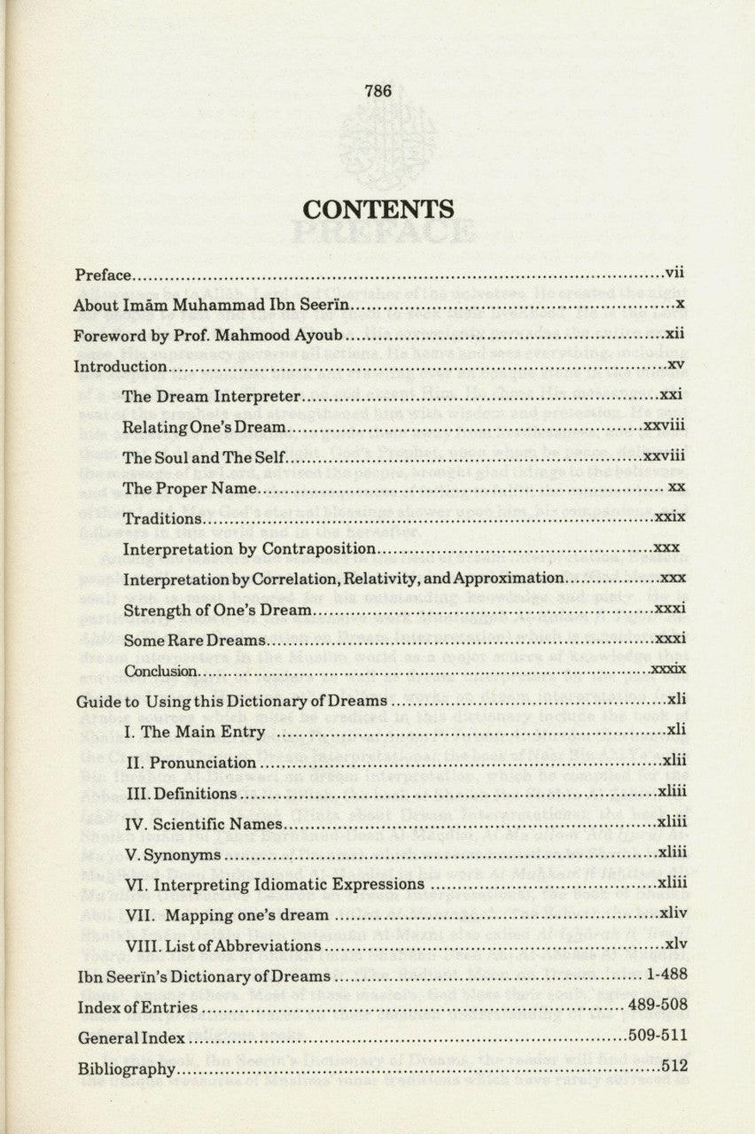 Ibn Seerin's Dictionary of Dreams