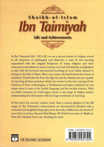 Shaikh-ul-Islam Ibn Taimiyah Life and Achievements Shaikh-ul-Islam Ibn Taimiyah Life and Achievements