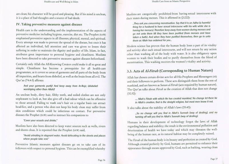 Health care and wellbeing in Islam