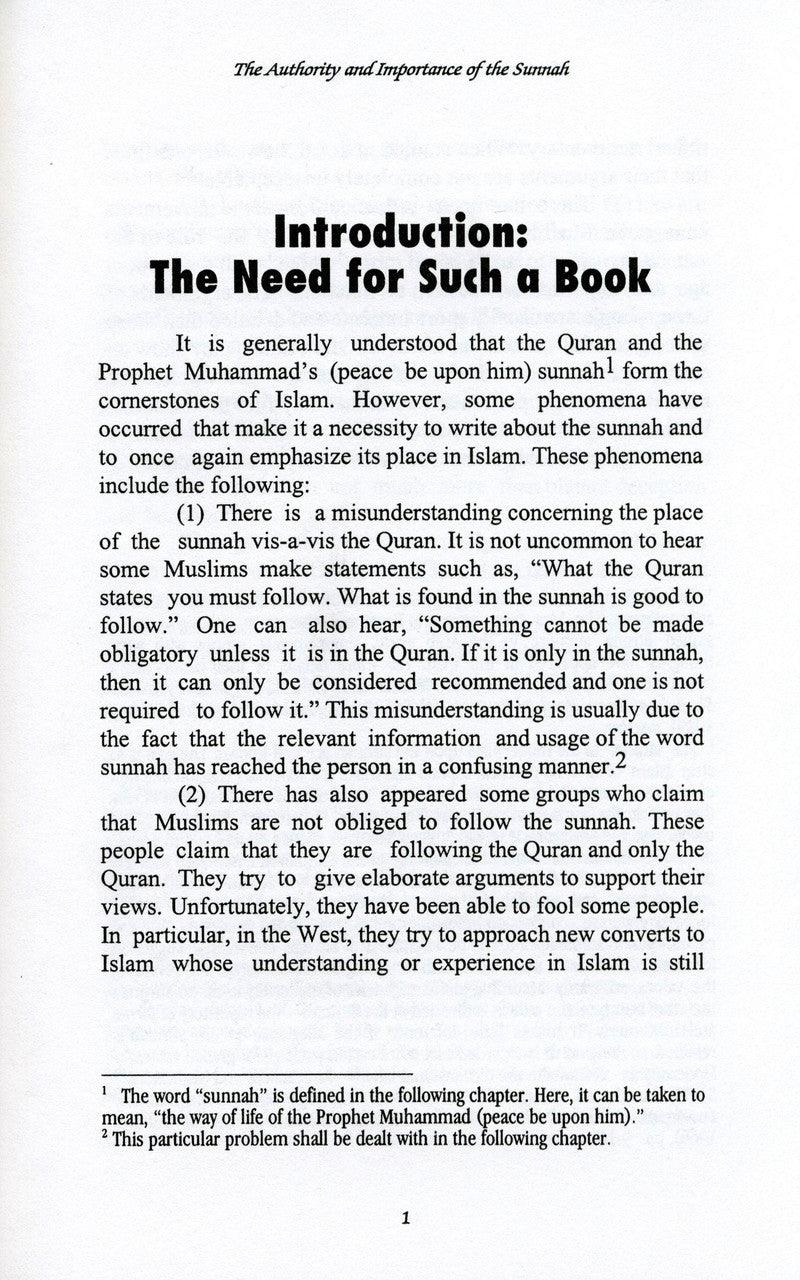 The Authority & Importance Of The Sunnah