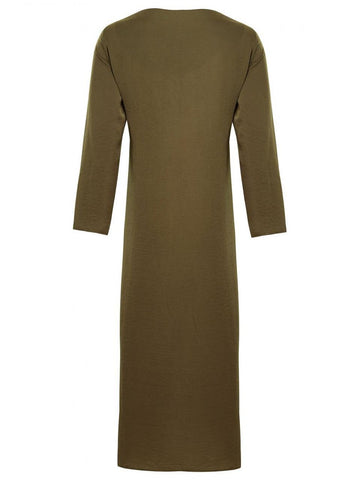 KHAKI CHOC SLEEVED SLIP ZADINA KHAKI CHOC SLEEVED SLIP ZADINA