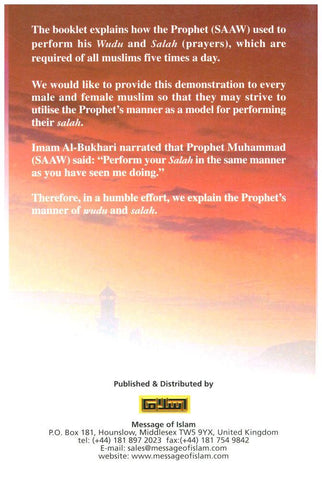 Make Wudu & Salaah like the Prophet صلی الله علیه وآلیه وسلم Make Wudu & Salaah like the Prophet صلی الله علیه وآلیه وسلم
