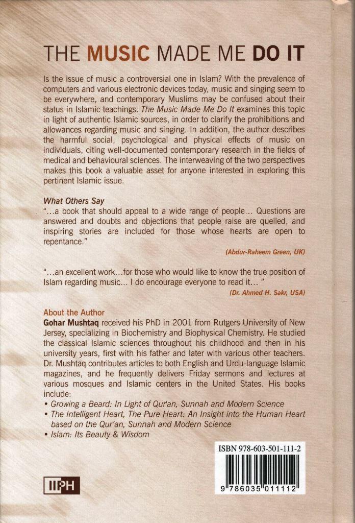 The Music Made Me Do It