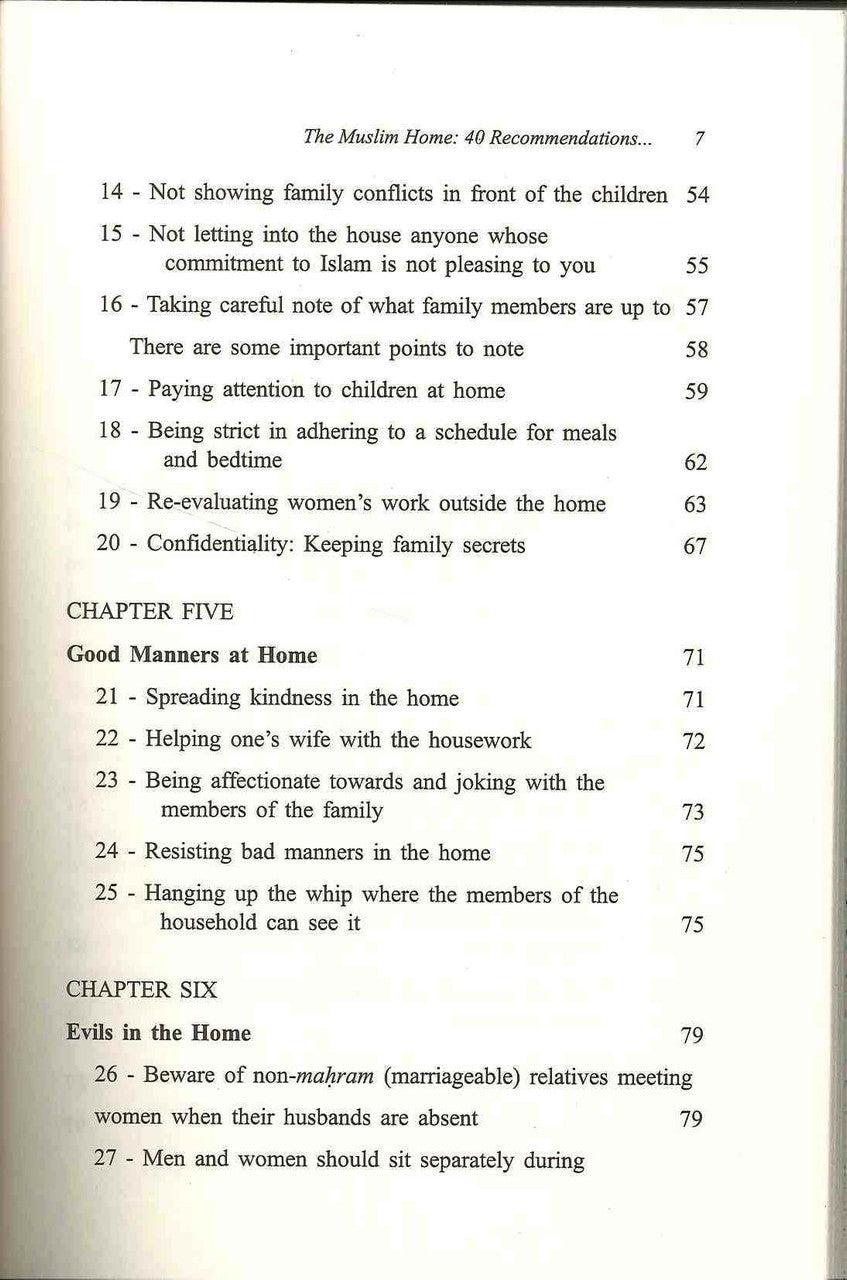 The Muslim Home 40 Recommendations - NobleBookshop The Muslim Home 40 Recommendations - NobleBookshop