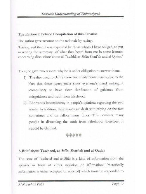 Towards Understanding of Tadmuriyyah