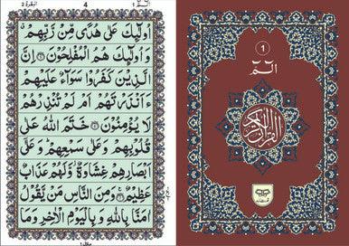 Holy Quran: 30 Juz/Siparah Set - 9 Lines (Paperback with 2-Color) Ref 99