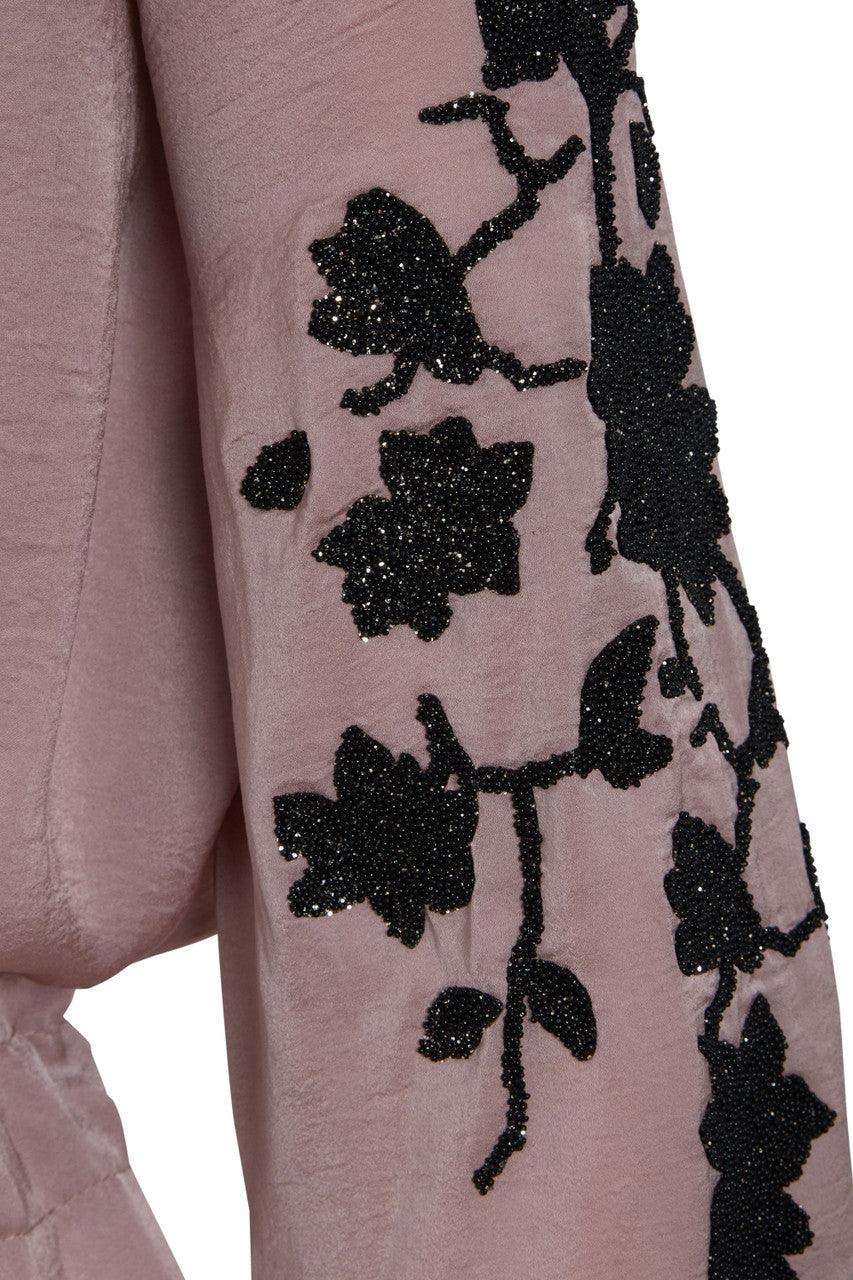 PINK EMBOSSED KIMONO