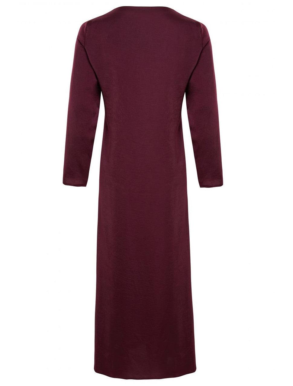 PLUM SLEEVED SLIP ZADINA