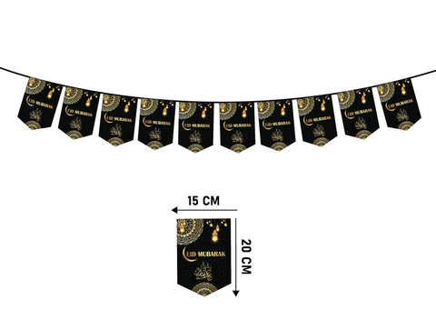 Eid Mubarak Flags – Black Eid Mubarak Flags – Black