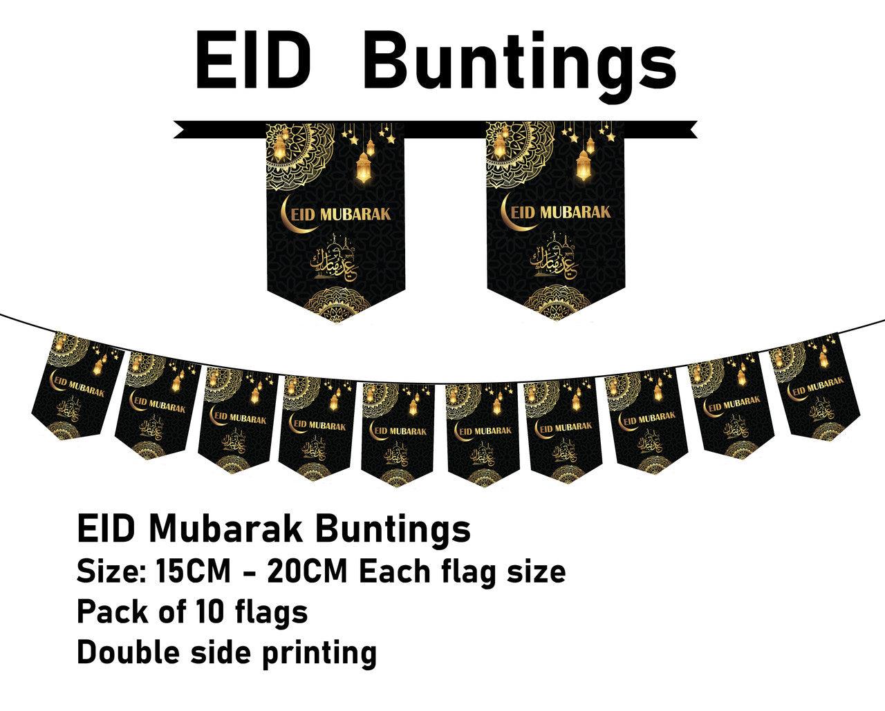 Eid Mubarak Flags – Black Eid Mubarak Flags – Black