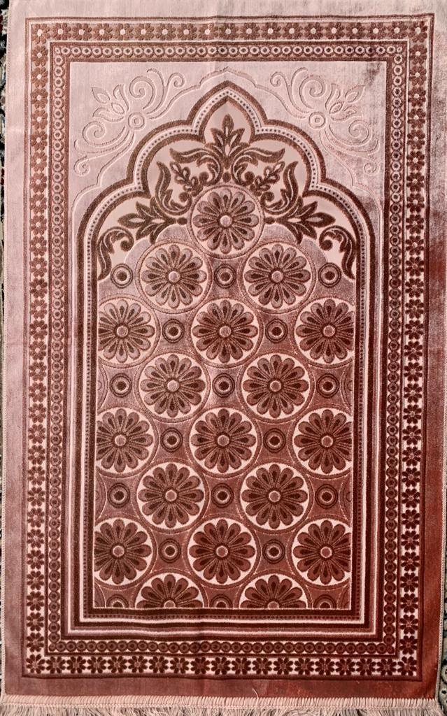 Prayer Rug Luxury with Turkish Cutwork Design (21716)