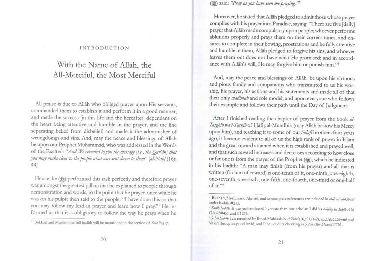 Description of the Prophets Prayer