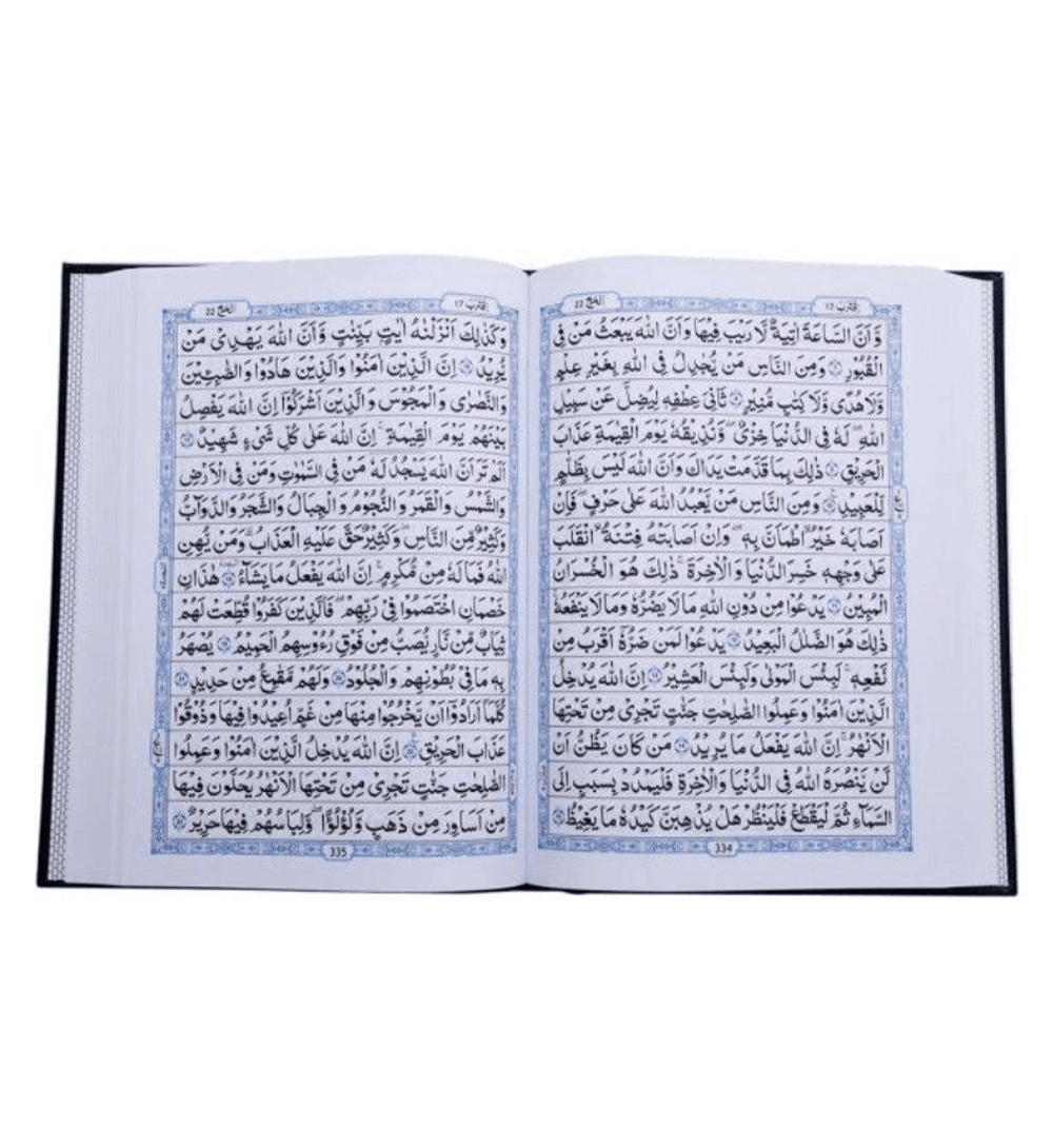 Al Quran Al Hakeem 208 Arabic Only(15lines with Urdu-Persian-Hindi Script)