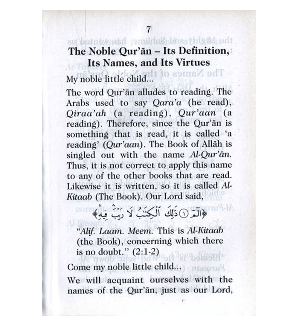 The Sciences of the Quran for Children