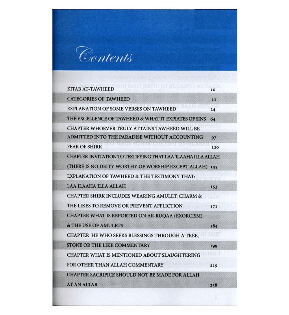 Commentary On Kitab At Tawheed by Salih Al- Utaimeen 2 Volume Set