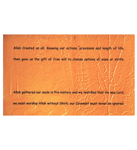 The Need For the Creed Al-Qadar: Allah's Decree(6) The Need For the Creed Al-Qadar: Allah's Decree(6)