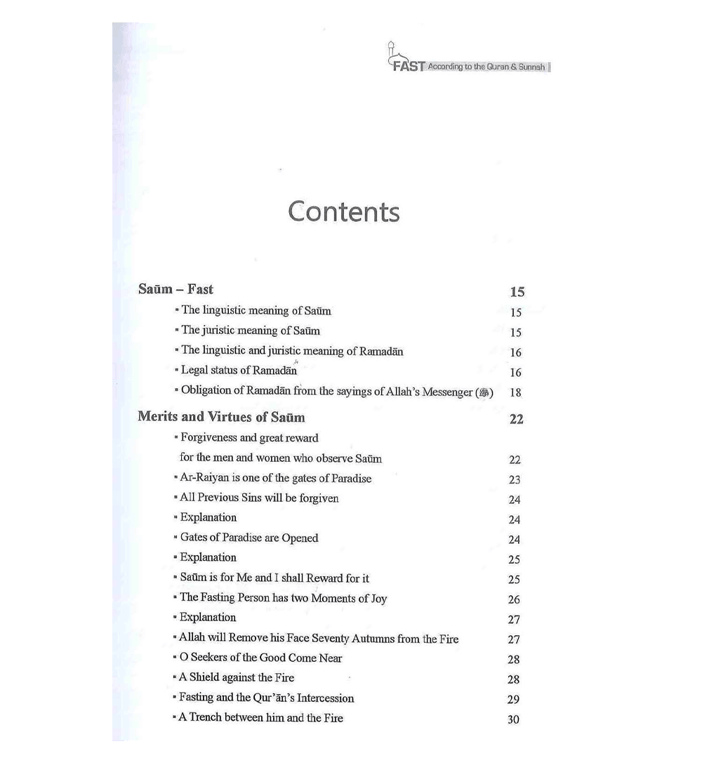 Fast According to the Quran & Sunnah