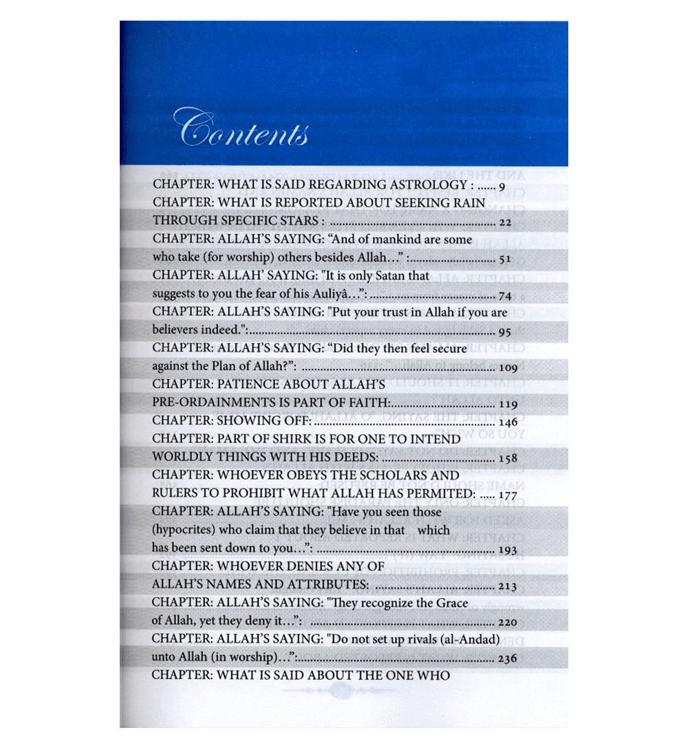 Commentary On Kitab At Tawheed by Salih Al- Utaimeen 2 Volume Set