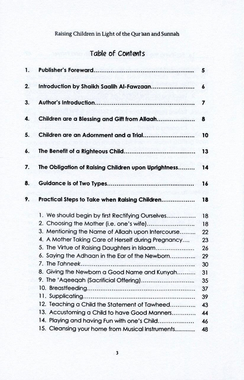 Raising Children In Light Of The Quran & Sunnah