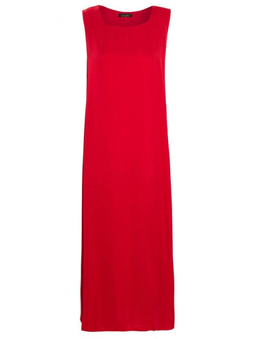 RED SLIP DRESS SLEEVELESS RED SLIP DRESS SLEEVELESS