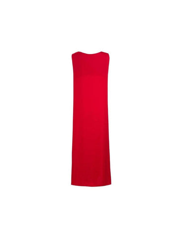 RED SLIP DRESS SLEEVELESS RED SLIP DRESS SLEEVELESS