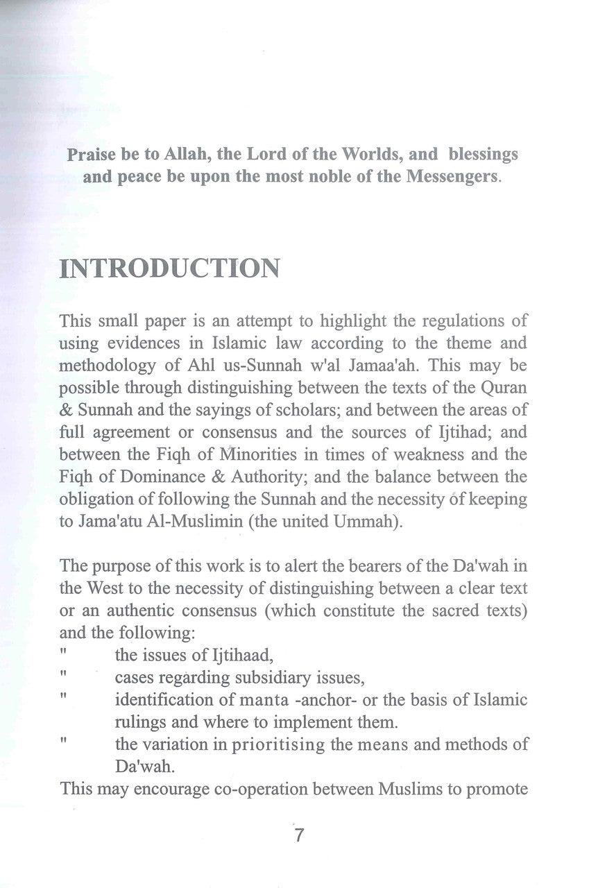 Regulations for Using Evidence in Islamic Law