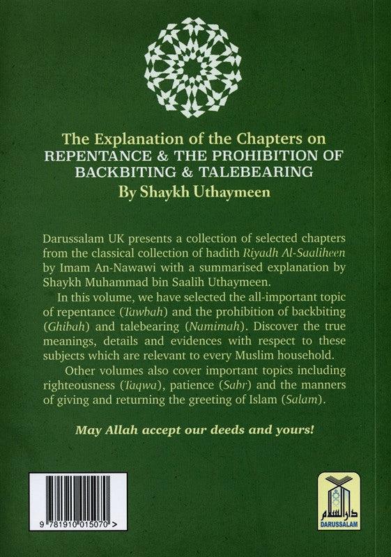 Explanation of Riyad-us-Saliheen,Repentance & The prohibition of backbiting & TaleBearing
