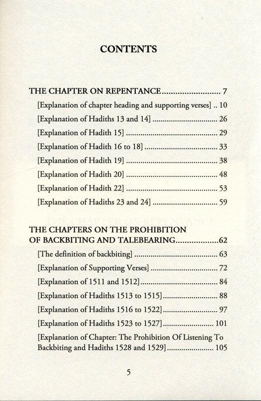 Explanation of Riyad-us-Saliheen,Repentance & The prohibition of backbiting & TaleBearing
