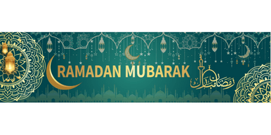 Green Ramadan Mubarak Banner