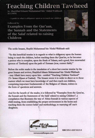 Teaching Children Tawheed Teaching Children Tawheed