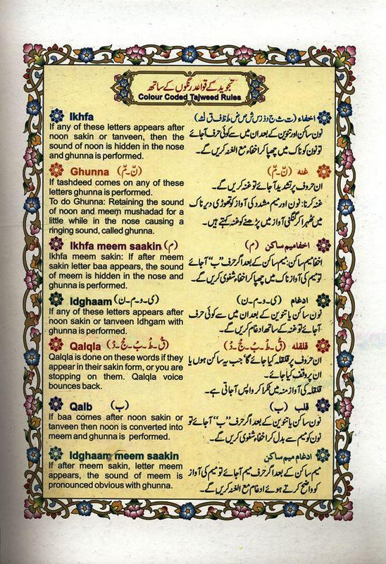 Part 30 (Juz Amma) Colour Coded Tajweed Rules By Qudratullah