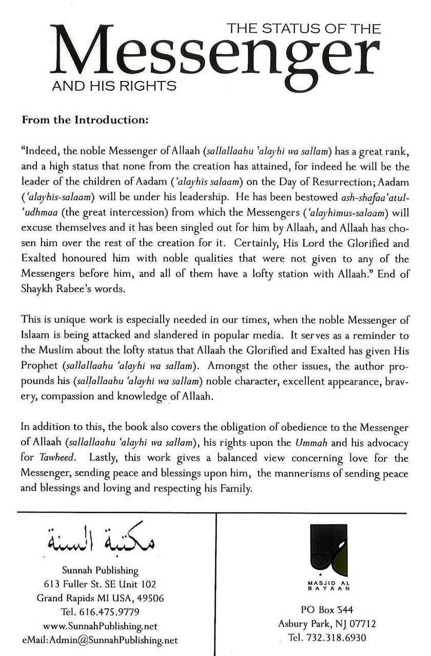 The Status of the Messenger and His Rights