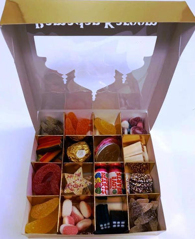 Ramadhan Mubarak Gold Sweets Box Pick and Mix 16 Selection of Halal Sweet Zone Jelly / Gifts / Eid / Food Ramadhan Mubarak Gold Sweets Box Pick and Mix 16 Selection of Halal Sweet Zone Jelly / Gifts / Eid / Food