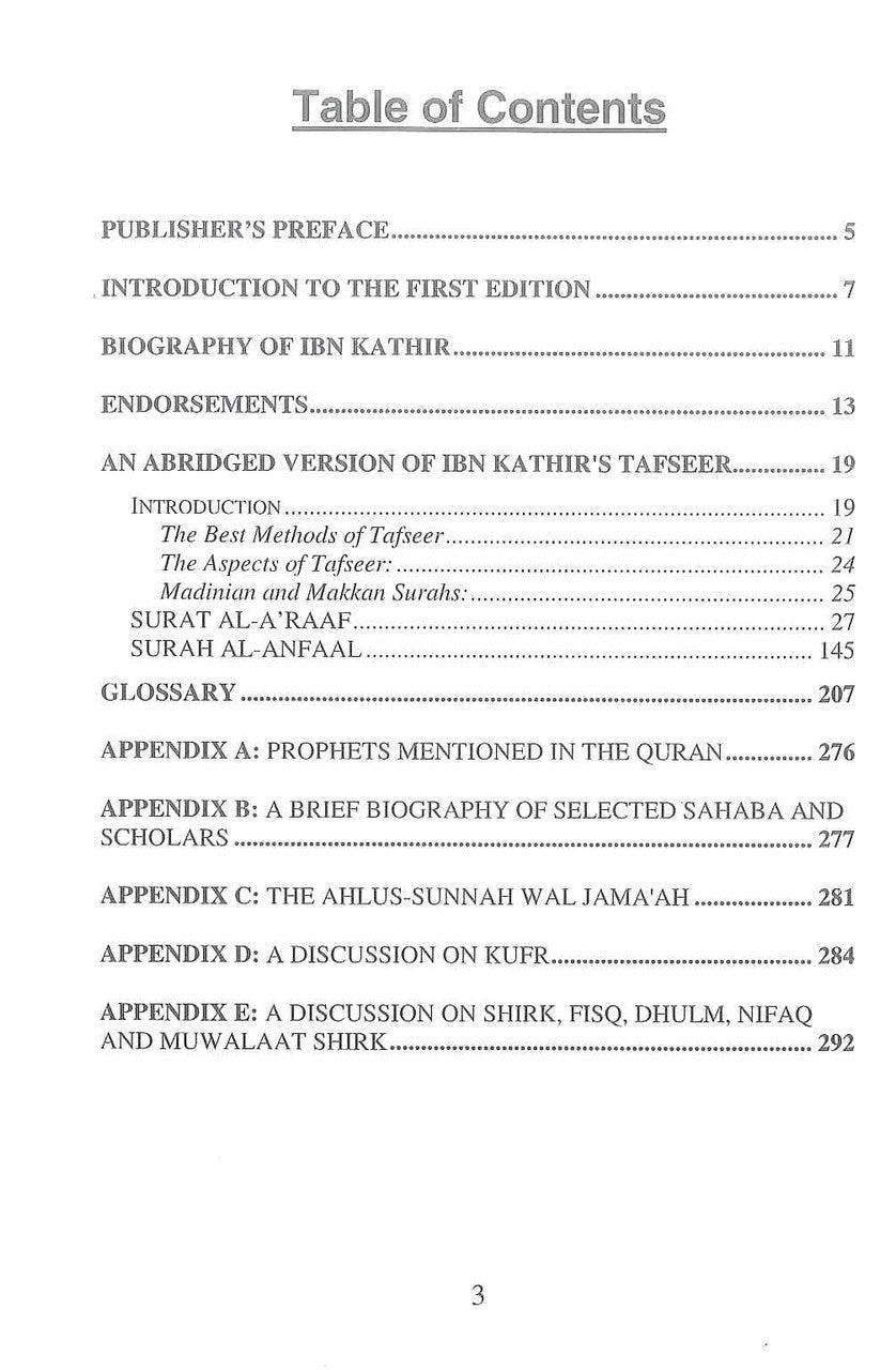 Tafsir Ibn Kathir Part-9 By Al-Firdous Ltd